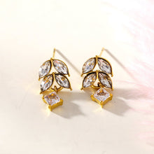 Style ESPERANZA: Vintage Inspired 'Floral Elegance' Earrings with Zirconia Gemstones