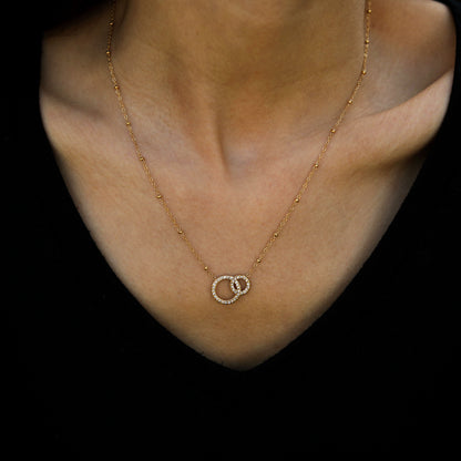 Collier BRIAR Pavé Zircone Doré