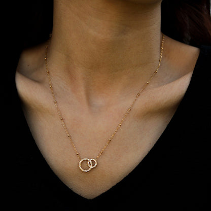 Collier BRIAR Pavé Zircone Doré