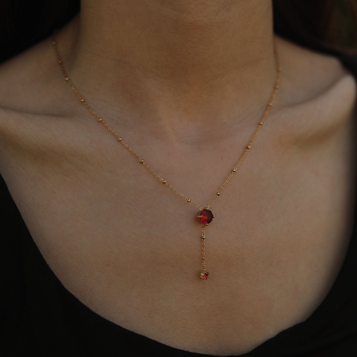 Collier en Or avec Pendentif et Breloque IZZY Crystal