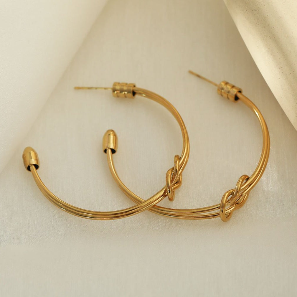 Boucles d'oreilles créoles PAISLEY