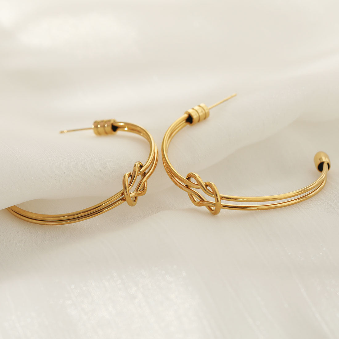 Boucles d'oreilles créoles PAISLEY