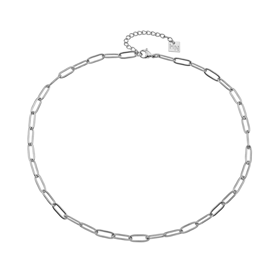 Collier en argent à maillons trombone PALERMO Essential