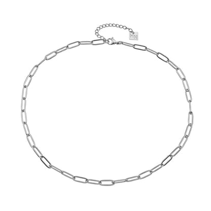 Collier en argent à maillons trombone PALERMO Essential
