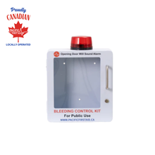Armoire métallique pour kit de contrôle des hémorragies avec alarme