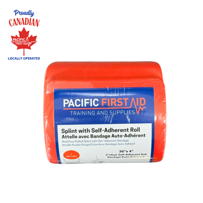 Attelle avec bandage adhésif 91,4 cm x 10,2 cm