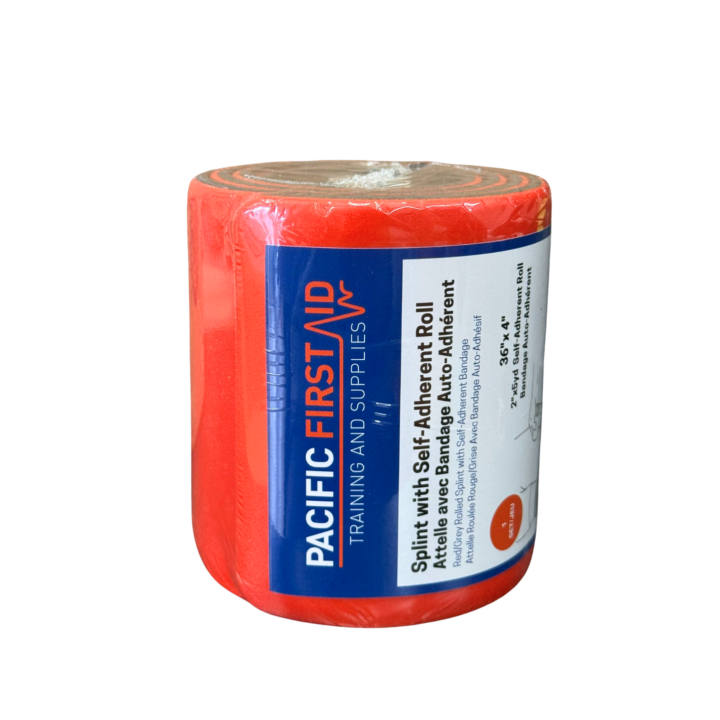 Attelle avec bandage adhésif 91,4 cm x 10,2 cm