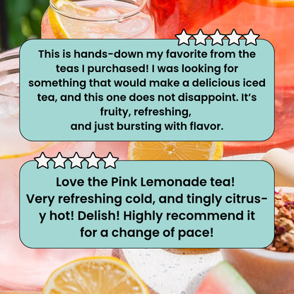 Thé à la limonade rose