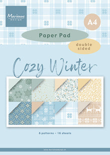 Marianne Design Cozy Winter - A4 - Bloc de papiers