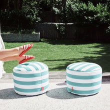 Pouf et repose-pieds en oléfine Point<br> Utilisation intérieure et extérieure