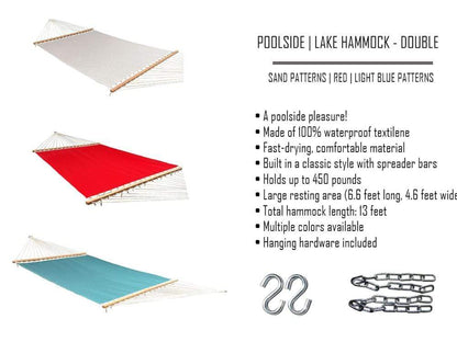 Au bord de la piscine | Hamac de lac avec support à 3 poutres
