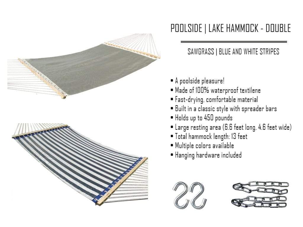 Au bord de la piscine | Hamac de lac avec support à 3 poutres
