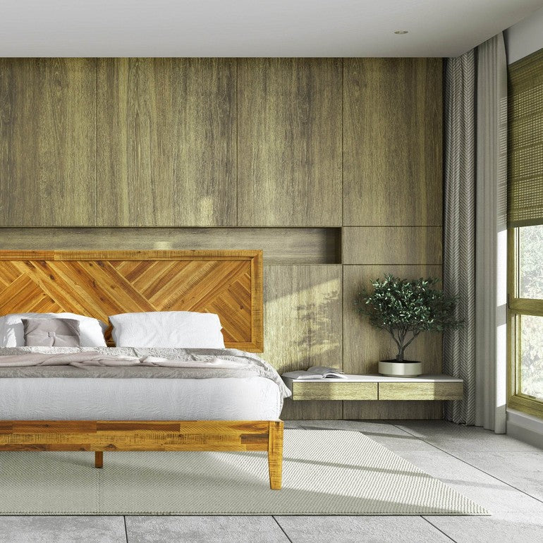 Cadre de lit plateforme en bois Sierra Deluxe