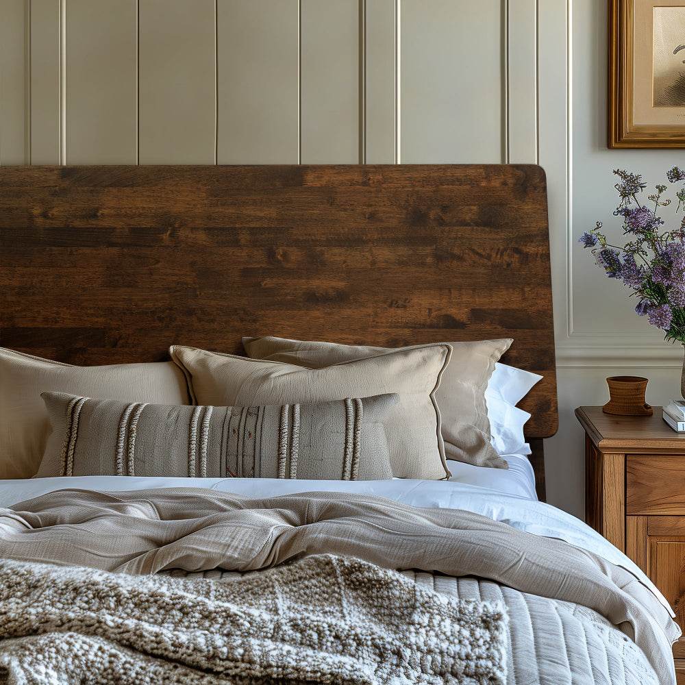 Cadre de lit plateforme en bois Serenity Deluxe