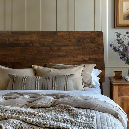 Cadre de lit plateforme en bois Serenity Deluxe