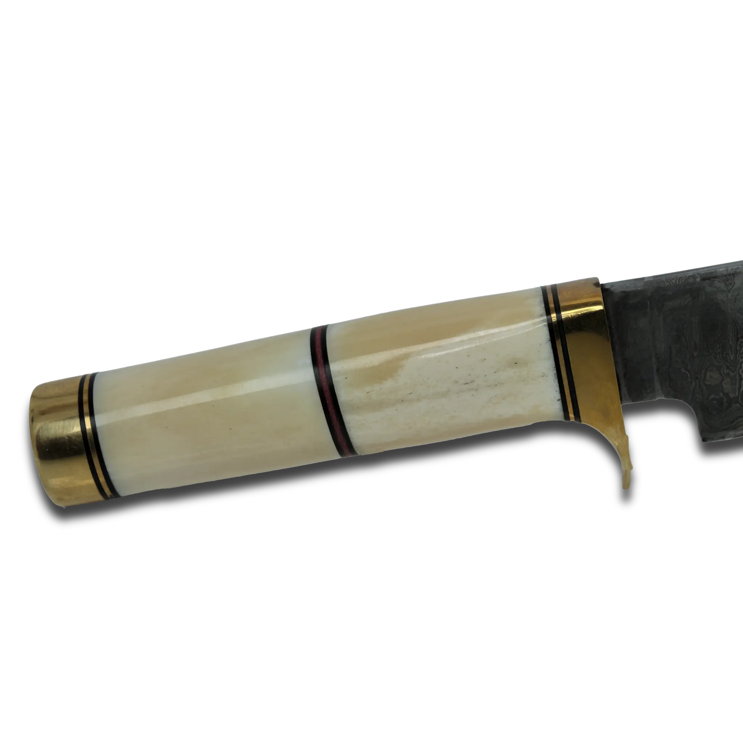 Couteau Bowie Haruto - Manche en os de chameau 7,5 pouces avec étui en cuir