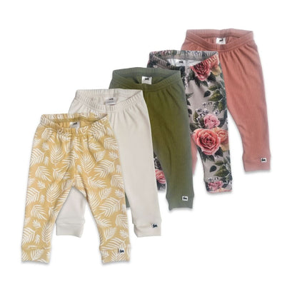 Baby Bamboo Leggings | Terracotta Rib