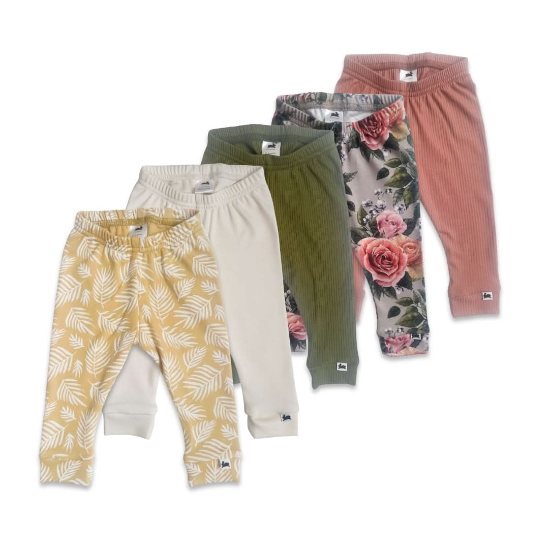 Baby Bamboo Leggings | Palm Fronds