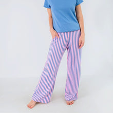 Ladies' Bamboo Wide Leg Pants | Parlour Stripe