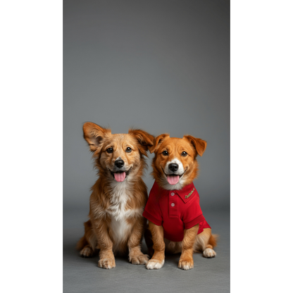 Chemise en coton rouge