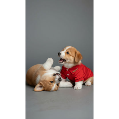 Chemise en coton rouge