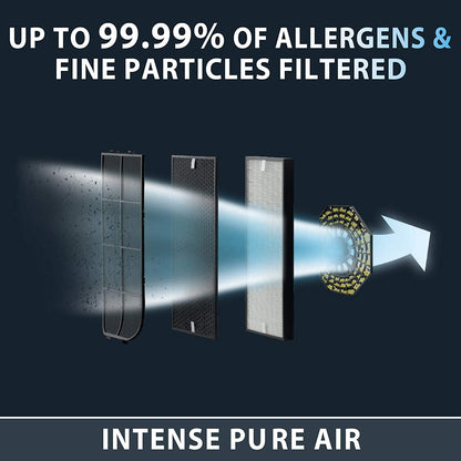 ROWENTA Air Purifier Intense Pure with Nanocaptur Filter  - Blemished package with full warranty. - PU4020U0