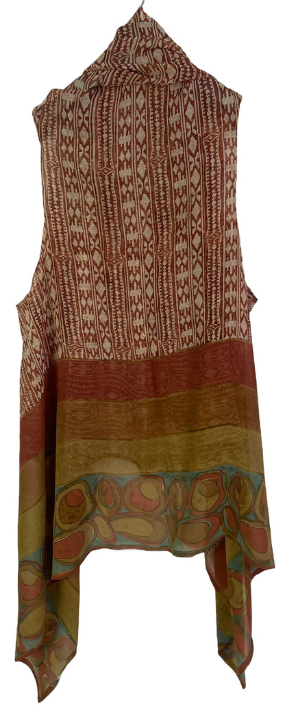 PRG6486 Sheer Avatar Pure Silk Versatile Vest