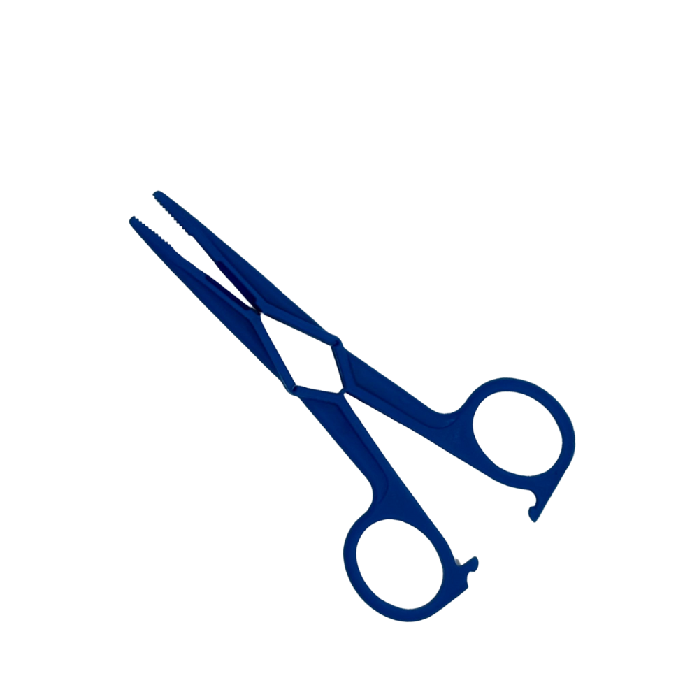 12cm Blue Scissor Style Forcep
