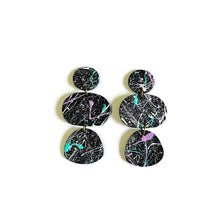 Paint Splash Earrings Handmade