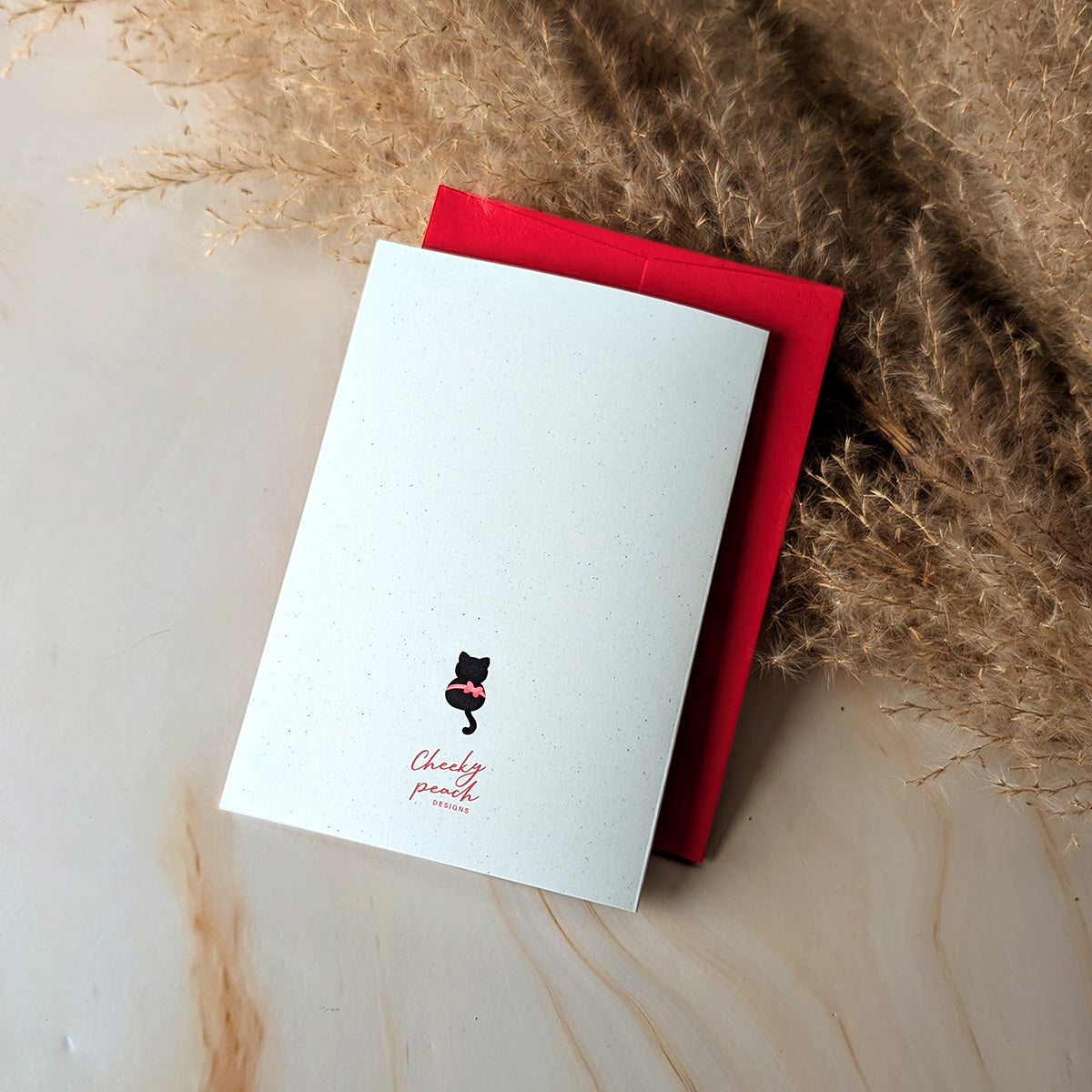 Carte mini « Esprit de Noël félin »