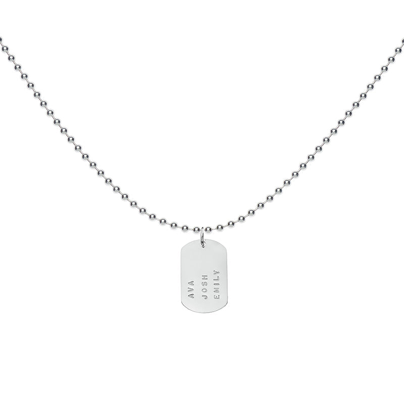 Pendentif Peel sur chaîne à billes épaisse