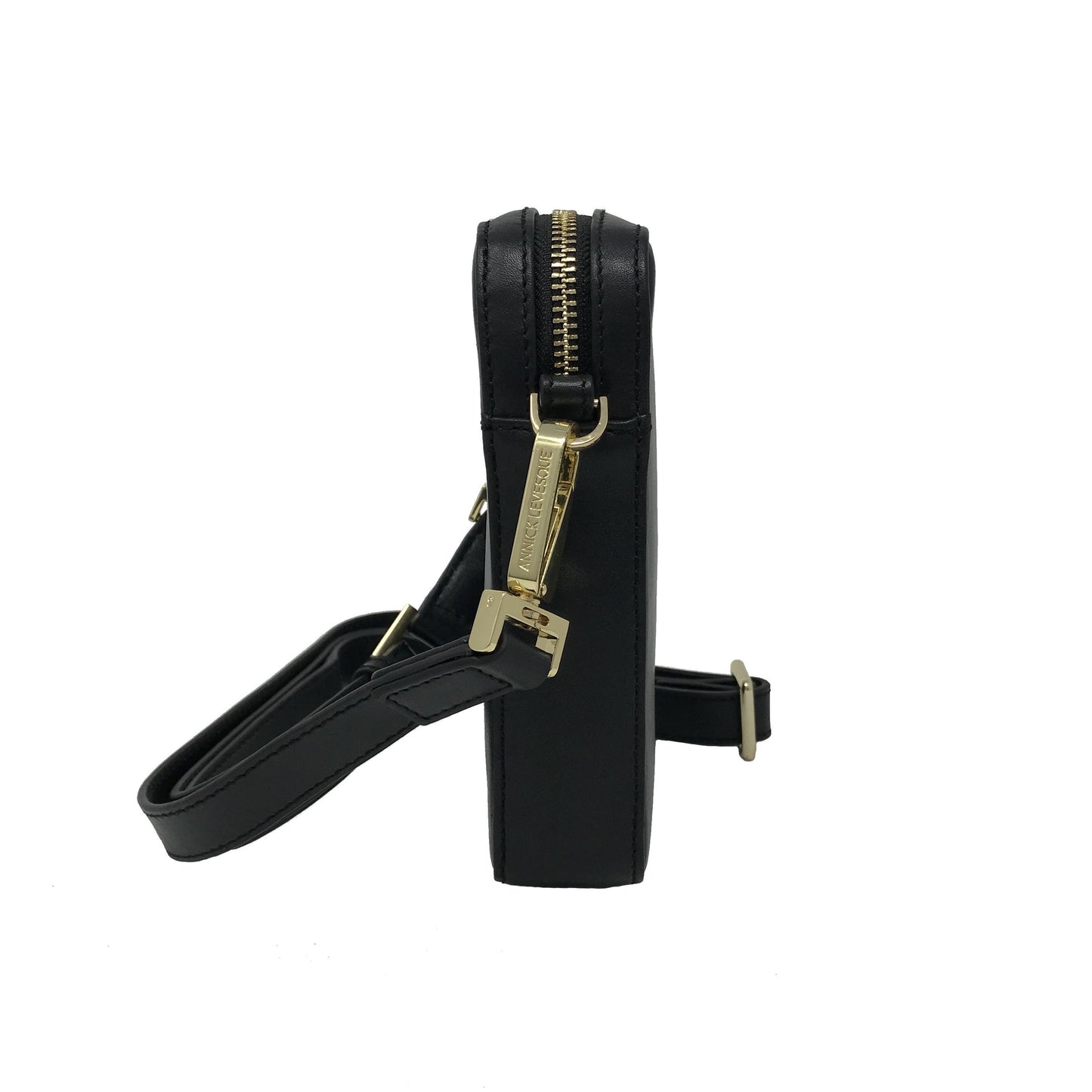 Black Leather Crossbody Bag | Marie-Pierre