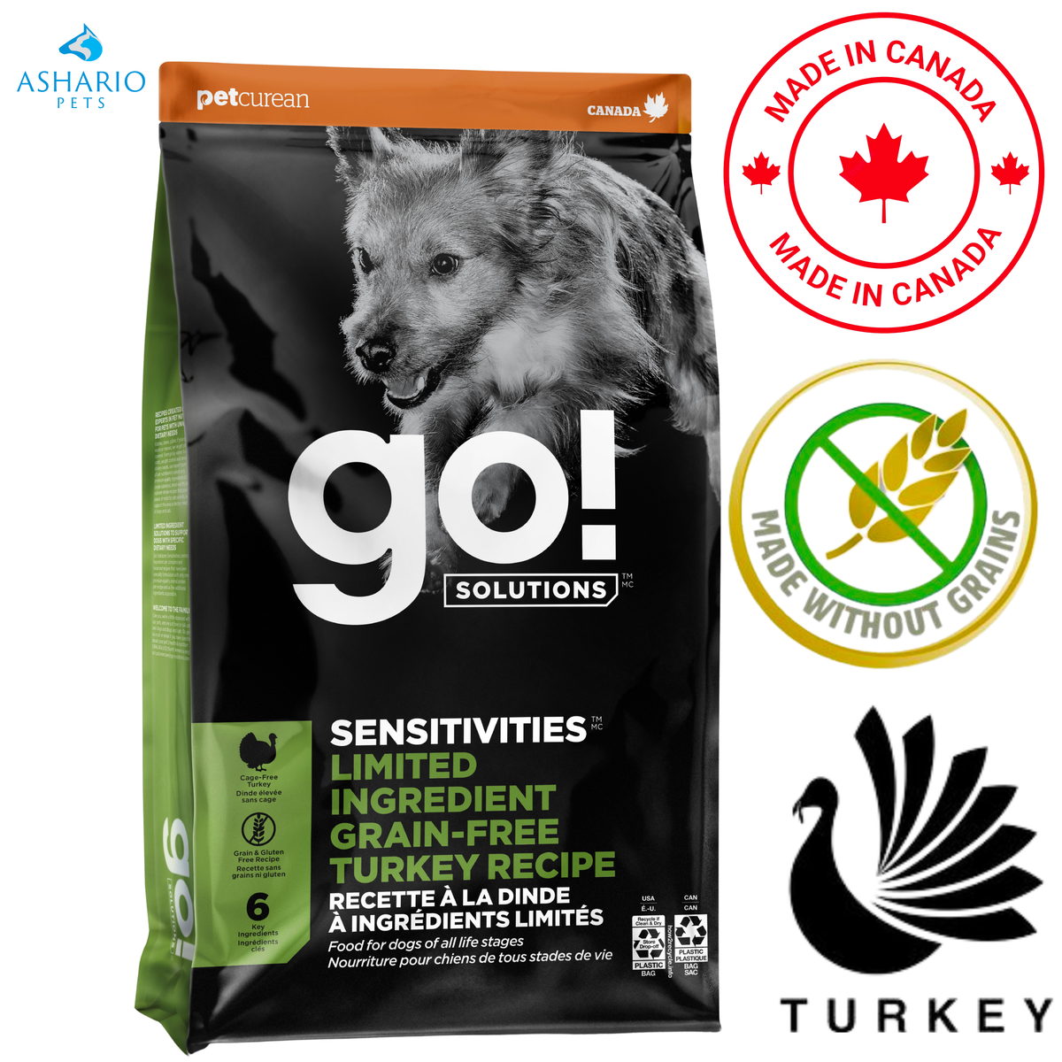 Go! Solutions - Sensitivities Limited Ingredient Grain Free Turkey Dry Dog Food