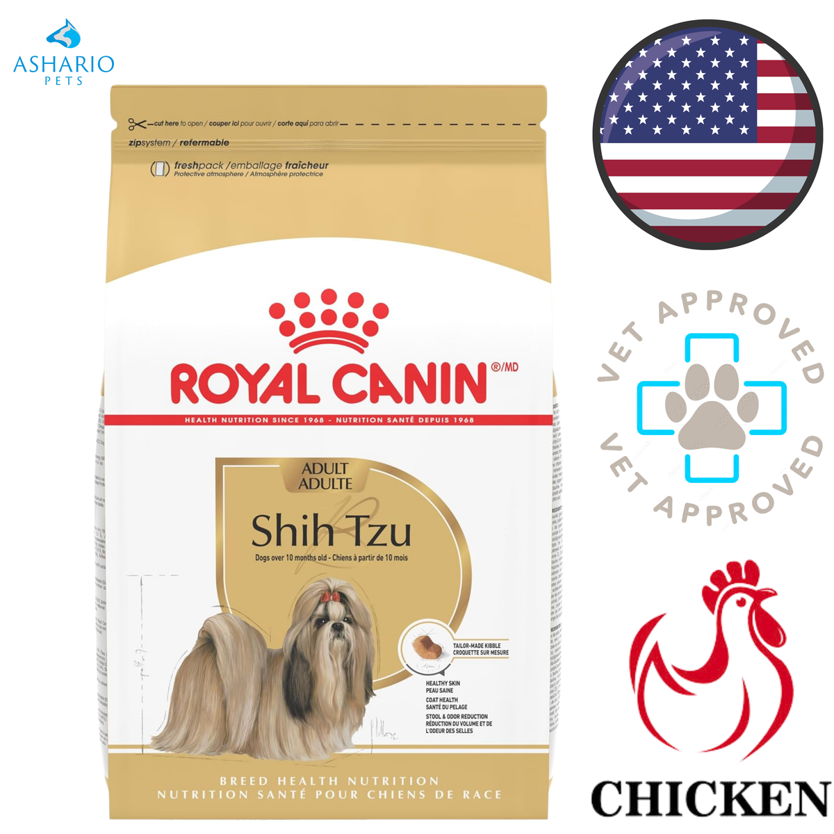 Royal Canin - Breed Health Nutrition Shih Tzu Adult Dry Dog Food