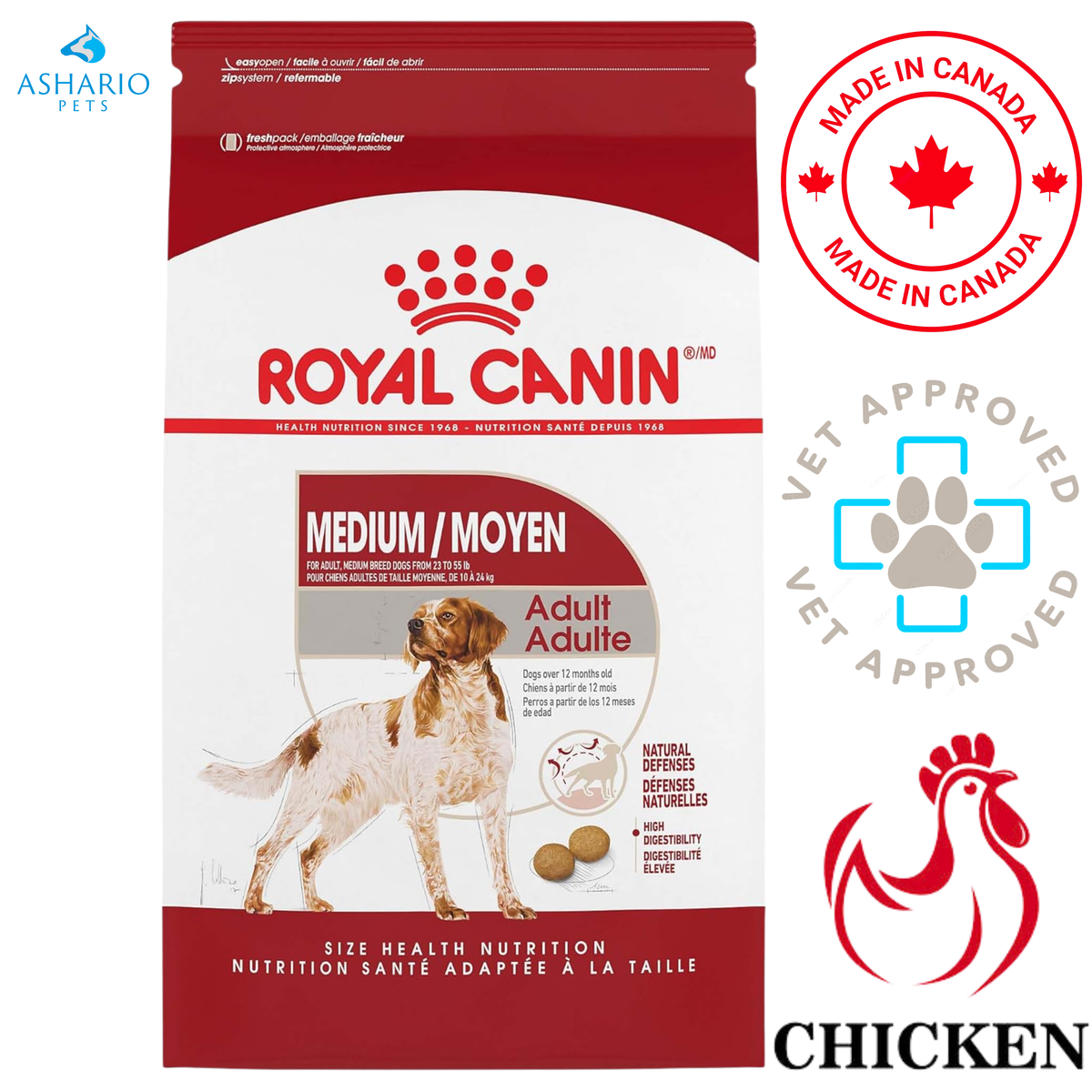 Royal Canin - Size Health Nutrition Medium Breed Adult Dry Dog Food