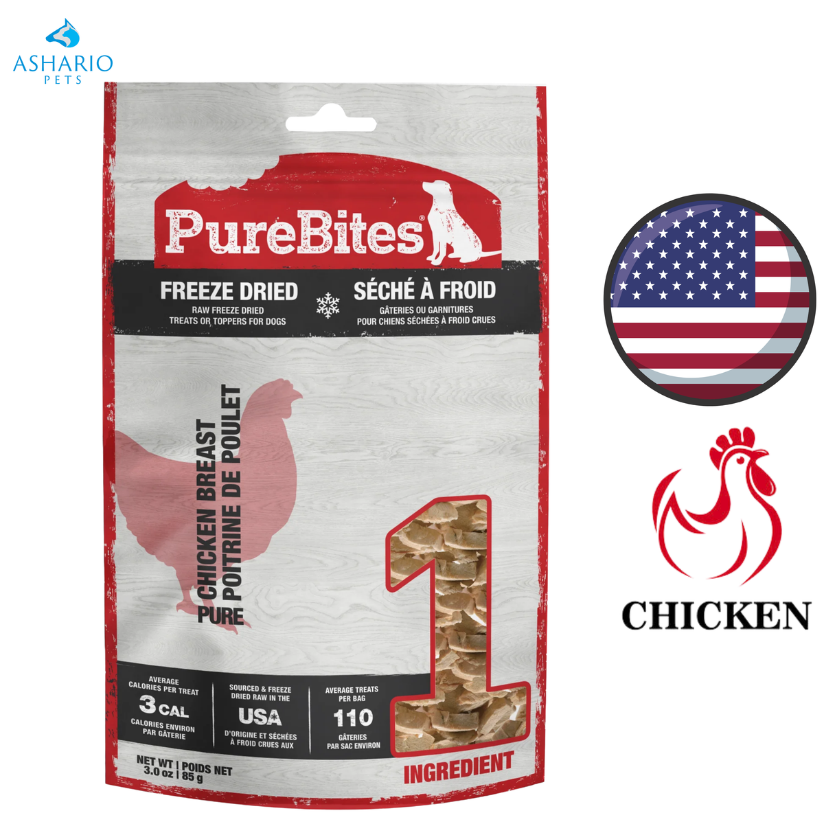 PureBites - Chicken Breast Freeze Dried Dog Treats