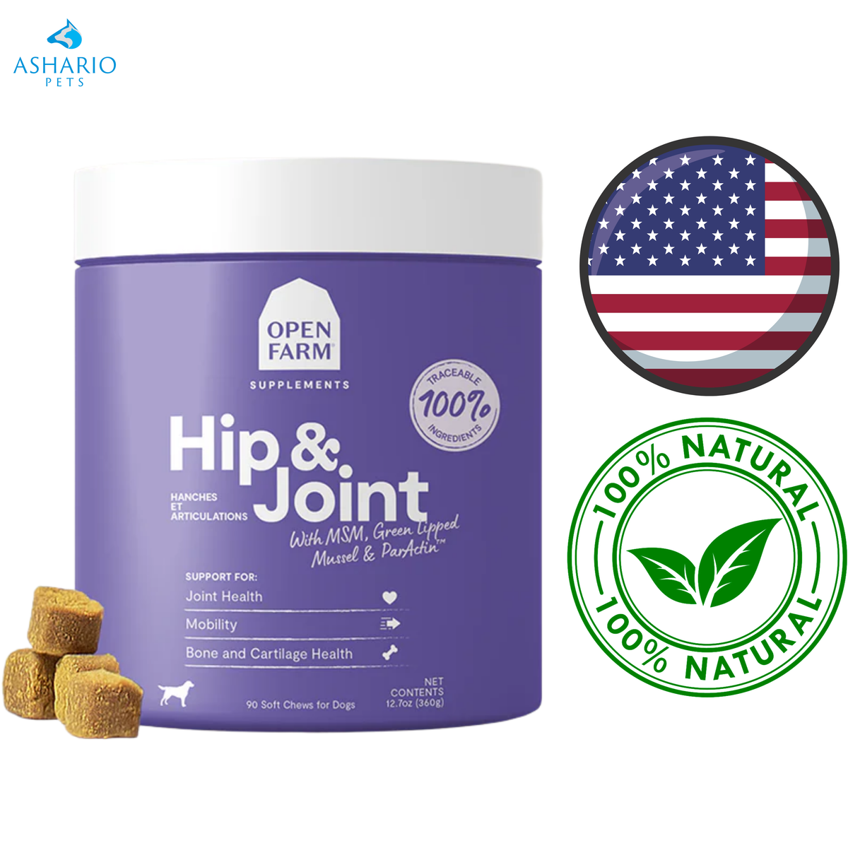 Open Farm - Hip & Joint Chews Supplements For Dogs