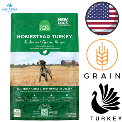 Open Farm - Homestead Turkey & Ancient Grains Dry Dog Food
