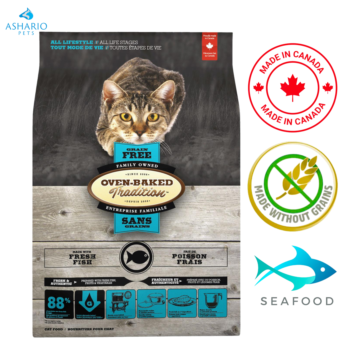 Oven-Baked Tradition - Grain Free Fish Dry Cat Food