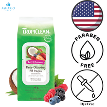 TropiClean - Berry & Coconut Deep Cleaning Wipes
