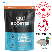 Go! Solutions - Booster Digestive Health Minced Chicken + Duck With Gravy Wet Cat Food Pouch