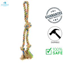 Riley & Rex - Sisal Rope With 3 Knots And Handle Dog Toy