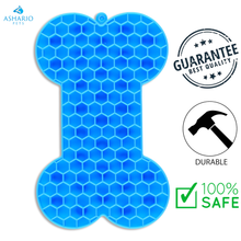 Riley & Rex - Bone Shaped Slow Feeding Licking Mat - 7 In