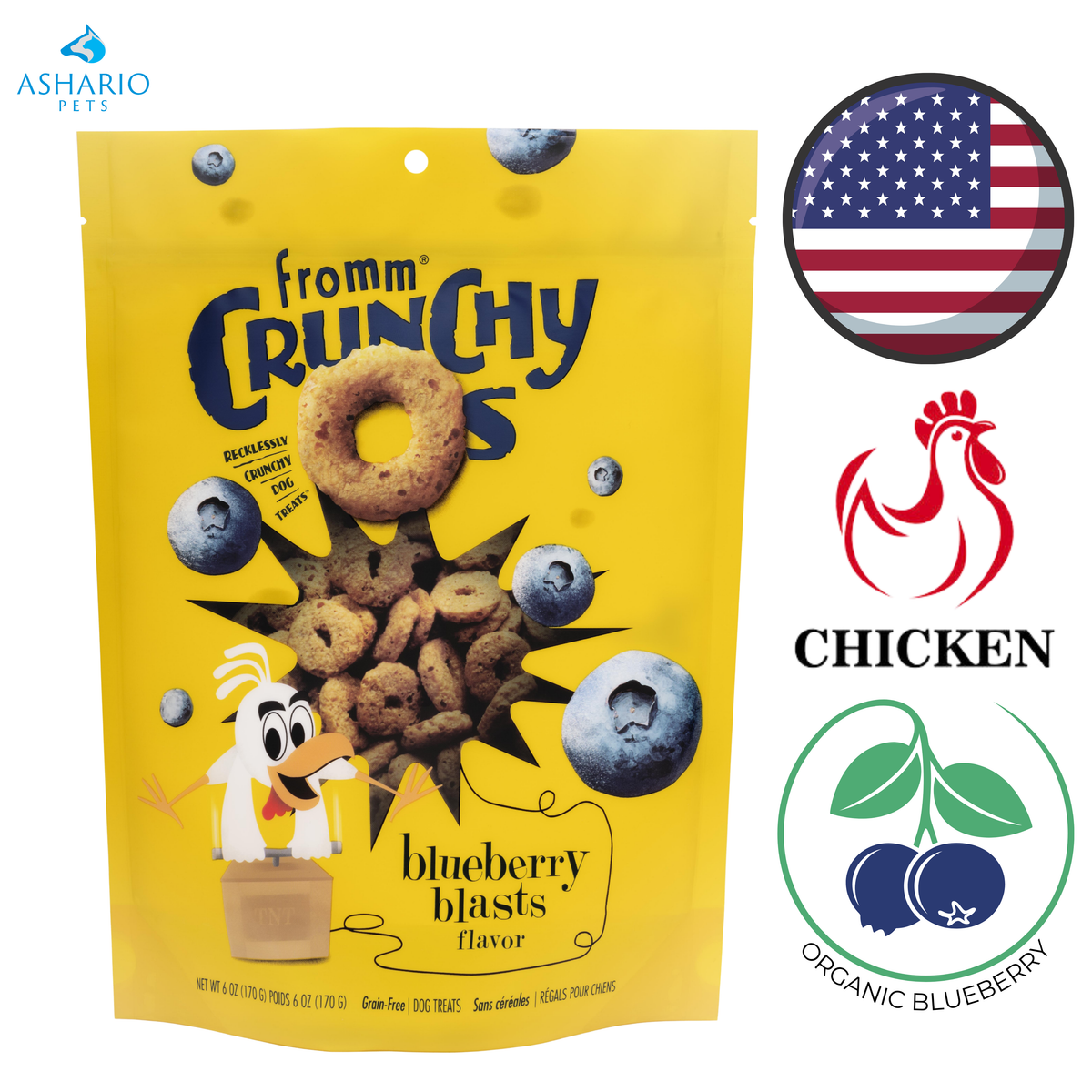 Fromm - Crunchy O's Blueberry Blasts Dog Treats