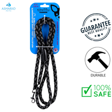 Riley & Rex - 4 Ft Reflective Braided Dog Leash