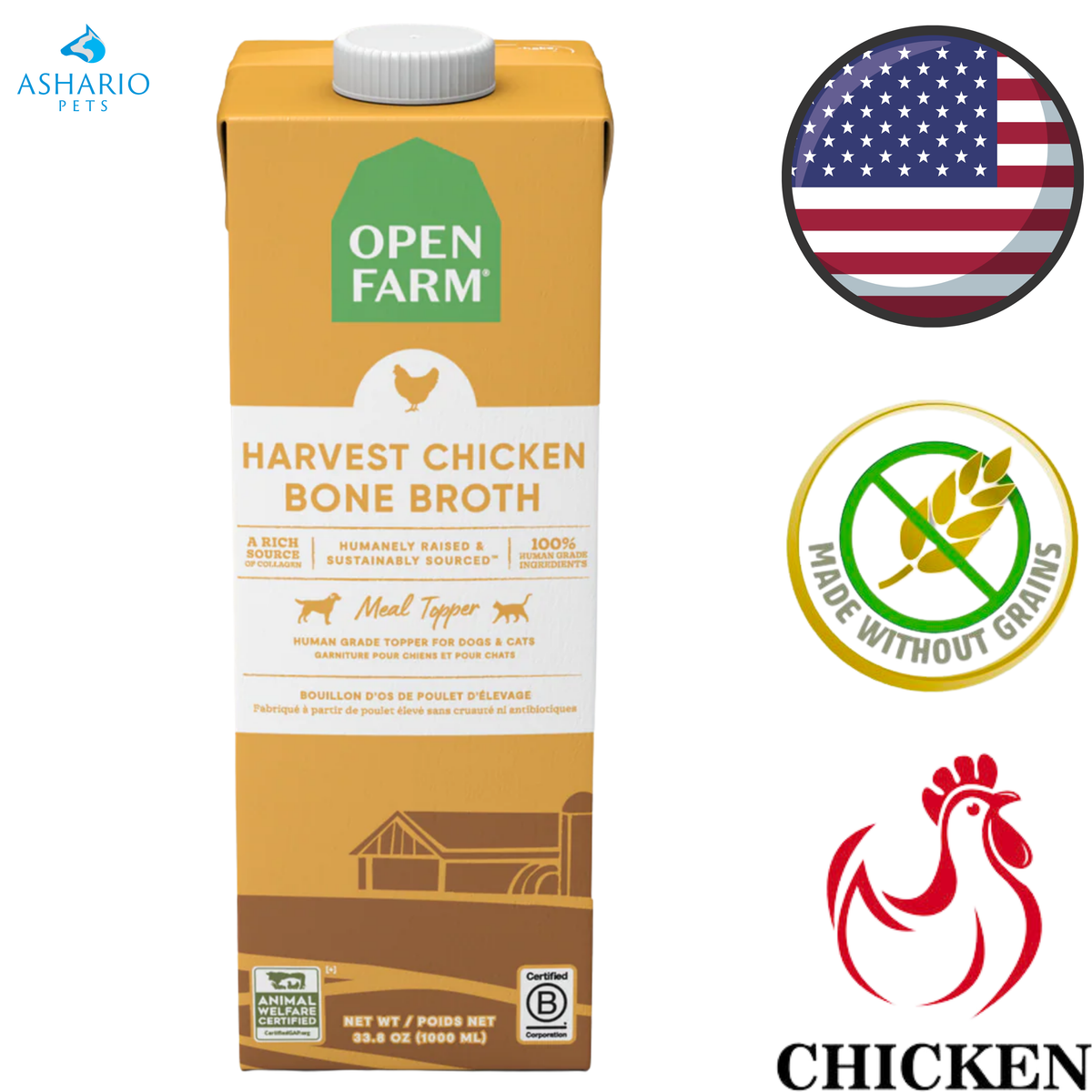 Open Farm - Harvest Chicken Bone Broth