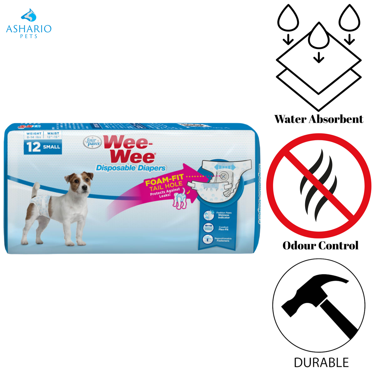 Four Paws - Wee-Wee Disposable Dog Diapers