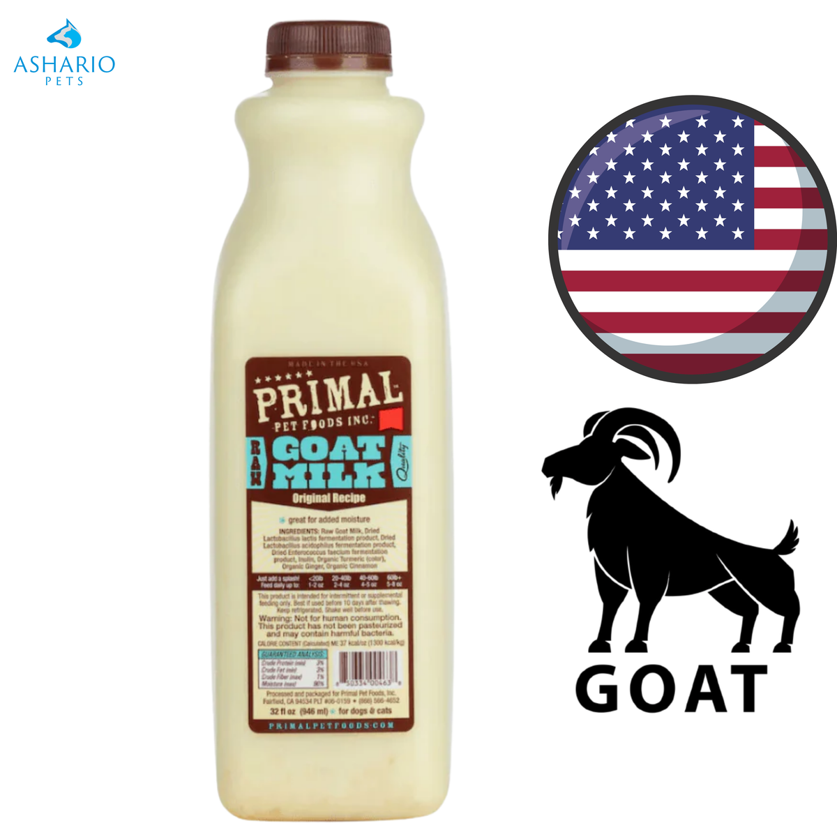 Primal - Frozen Raw Goat Milk