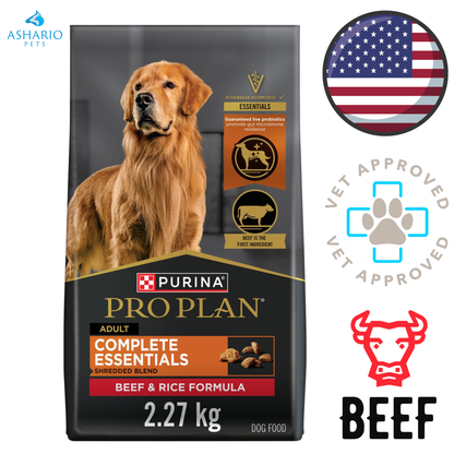 Purina - Pro Plan Complete Essentials Shredded Blend Beef & Rice Dry Dog Food