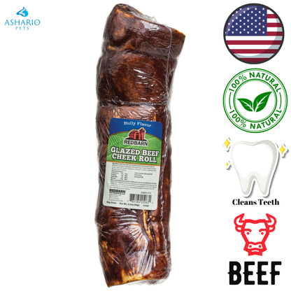 RedBarn - Glazed Beef Cheek Roll Bully Dog Treats